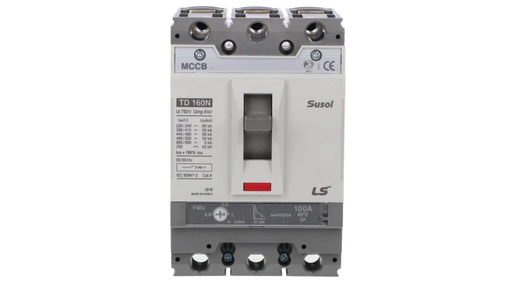 Wyłącznik kompaktowy LS Electric 3polowy In=100A FMU 0102015000 TD160N FMU 100A3