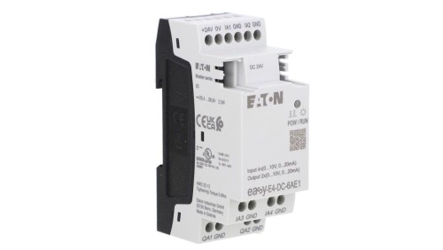 Rozszerzenie wejścia/wyjścia easyE4 24VDC 4AI 2AO 10VDC EASY-E4-DC-6AE1 197223
