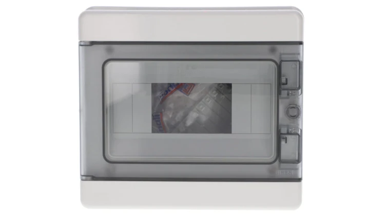 Rozdzielnica modułowa PV 1x8 natynkowa drzwi transp. seria 620 IP65 200x180x100 szyna N+PE szara EC62008E