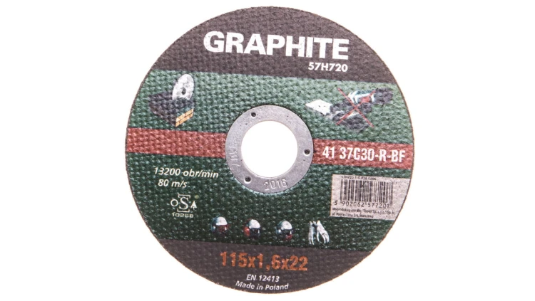 Tarcza tnąca do kamienia 115 x 1.6 x 22.2 mm, 41 37C30-R-BF