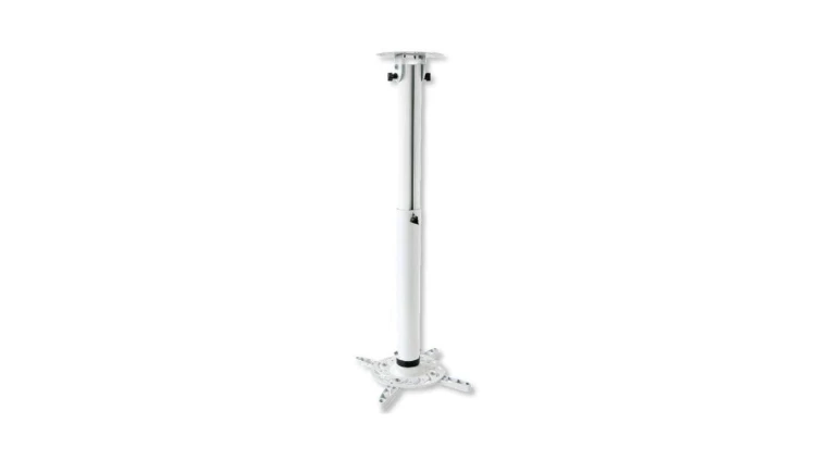 Uchwyt sufitowy do projektora 50-77CM 15KG Biały Uniwersalny ICA-PM 104MW