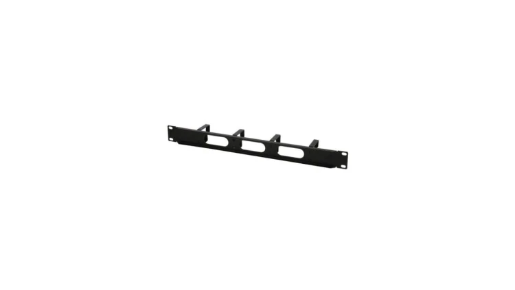 Organizer kabli 1U do szaf rack 19, 4x48mm, czarny