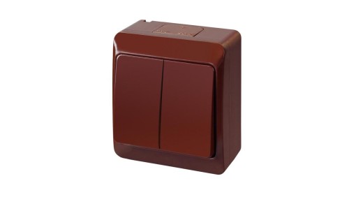 Hermes Łącznik świecznikowy hermetyczny IP44 brązowy ŁNT 0332-06