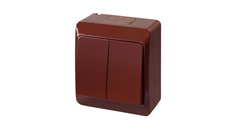 Hermes Łącznik świecznikowy hermetyczny IP44 brązowy ŁNT 0332-06