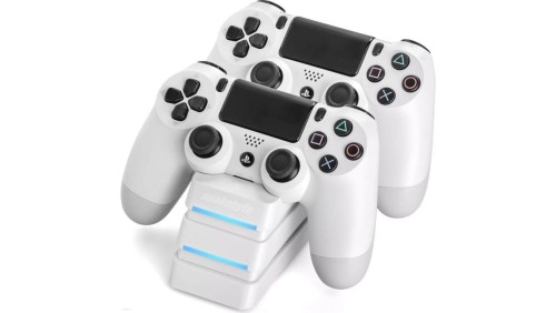 Stacja ładująca do padów Playstation PS4 biała SnakeByte