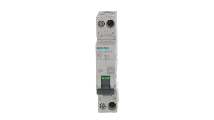 Przeciwpożarowy detektor iskrzenia AFDD 2P B 16A 5SV6016-6KK16