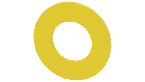 Etykieta podkładkowa żółta 45mm do otworu 22mm grubość 2mm bez inskrypcji SIRIUS ACT 3SU1900-0BA31-0AA0