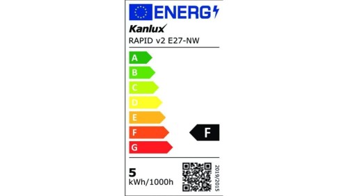 Żarówka LED E27 RAPID v2 E27-NW 500lm 4000K barwa neutralna 22944