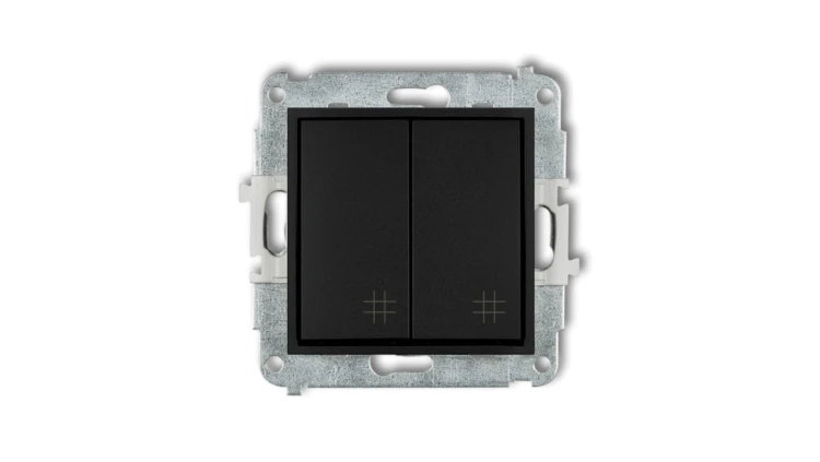 Mechanizm łącznika podwójnego krzyżowego Karlik Mini 12MWP-66 czarny mat