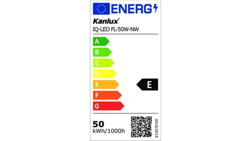 Projektor IQ-LED FL-50W-NW 6000lm 4000K barwa neutralna IP65 5 lat gwar. TUV czarny 33883