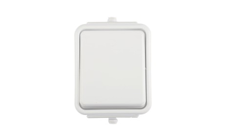 Cedar Łącznik jednobiegunowy hermetyczny IP44 10A biały WNt-100C WNT100C01
