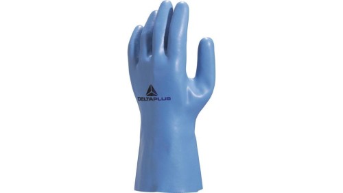 Rękawice z lateksu na wkładzie z dżerseju dł. 30 cm kolor niebieski rozmiar 8/9 MAIN VE920BL08