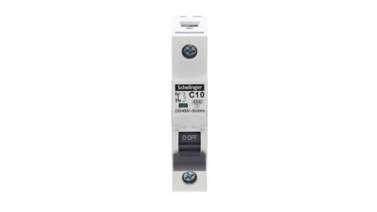 Wyłącznik nadprądowy 1P C 10A 4,5kA AC SCHELINGER A02-G7-1P-C10