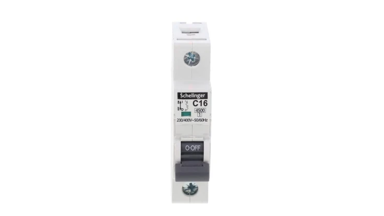 Wyłącznik nadprądowy 1P C 16A 4,5kA AC SCHELINGER A02-G7-1P-C16