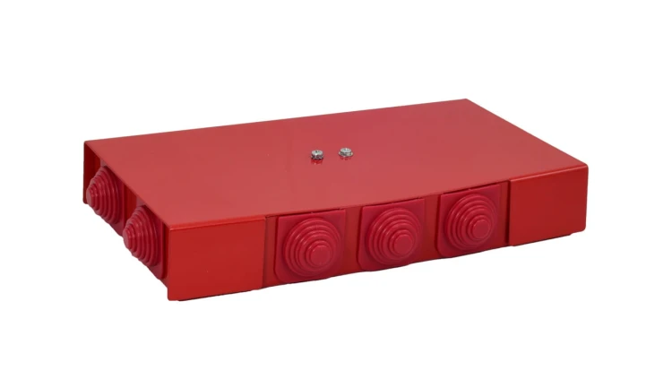 Puszka przeciwpożarowa PIP-2AN R2x3x4 prostokątna E90 rozgałęźna wymiary 88x30x166mm czerwony 84622646