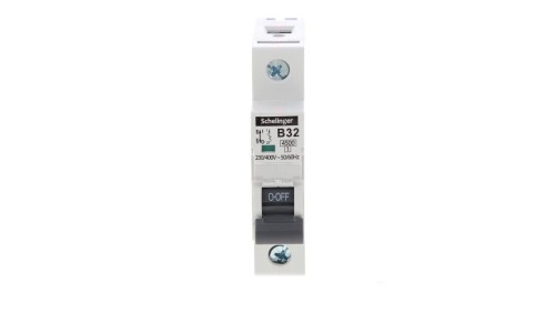 Wyłącznik nadprądowy 1P B 32A 4,5kA AC SCHELINGER A02-G7-1P-B32