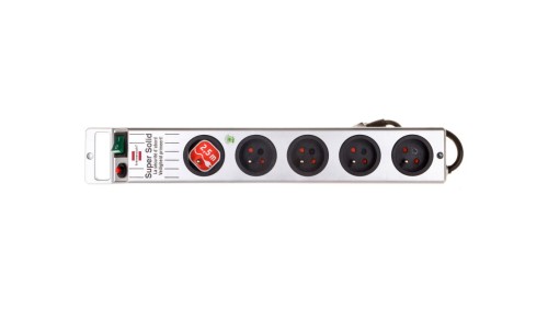 Listwa zasilająca Super-Solid Line 2,5m 5 gniazd srebrna H05VV-F 3G1,5 1153344115