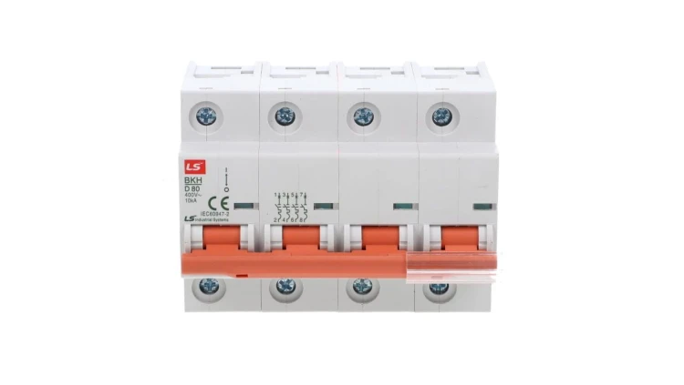 Wyłącznik modułowy LS Electric BKH 4P, 80A, charakterystyka D 06110366R0 BKH 4P D80A