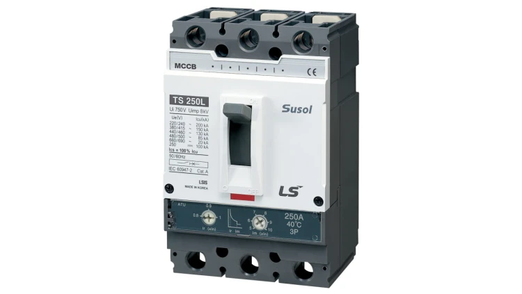 Wyłącznik kompaktowy LS Electric 3polowy In=200A wyzwalacz ATU 01050229 TS250N ATU 200A 3P00