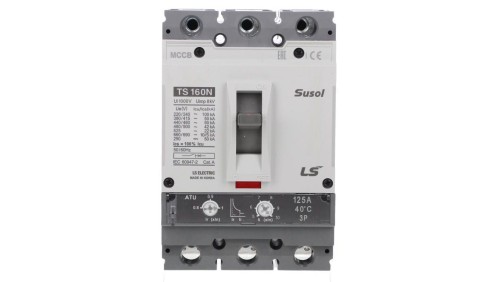 Wyłącznik kompaktowy LS Electric 3polowy, In=125A, wyzwalacz ATU, TS160N ATU 125A 3P