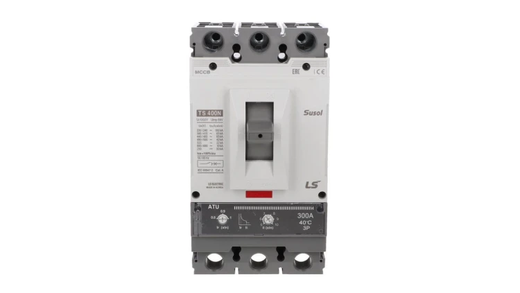 Wyłącznik kompaktowy LS Electric 3polowy In=300A wyzwalacz ATU 0108002500 TS400N ATU 300A 3P