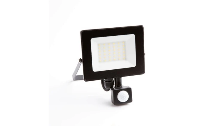 Projektor LED z czujnikiem ruchu PIR 20W 1800lm IP65 4000K czarny EC79881