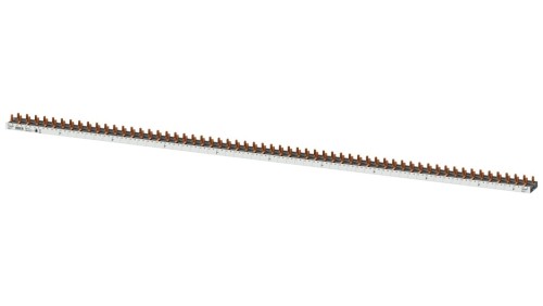 Szyna łączeniowa 3P+N 10mm2 sztyftowa 60 modułowa dla 60 Wyłączników 1P+N wąskich (5SV1 5SV6 5SL60) do cięcia (bez zaślepek w ko