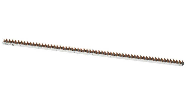 Szyna łączeniowa 3P+N 10mm2 sztyftowa 60 modułowa dla 60 Wyłączników 1P+N wąskich (5SV1 5SV6 5SL60) do cięcia (bez zaślepek w ko