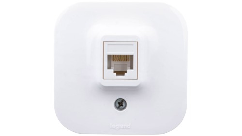FORIX Gniazdo komputerowe pojedyncze RJ45 kat.5e UTP białe 782424