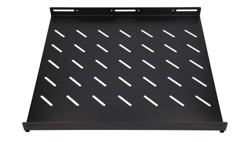 Półka 19, 602 x 472mm, mocowana punktowo, do szaf o głębokości 800mm Extralink 1U 600mm Czarna
