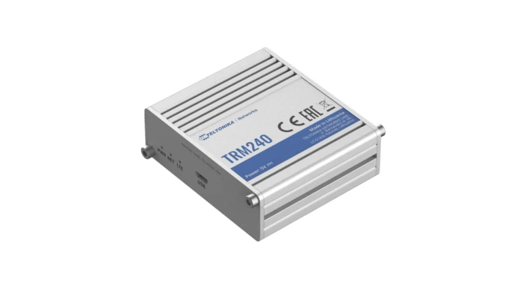 Przemysłowy modem 4G/LTE (Cat 1), 3G, 2G, mini SIM, IP30 Teltonika TRM240