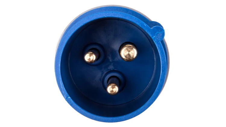 Wtyczka przenośna 16A 3P 230V niebieska IP44 TURBO SHARK 013-6TT