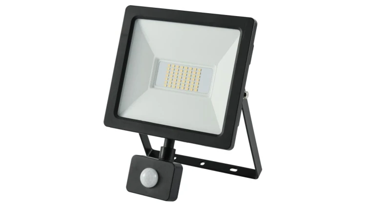 Projektor LED 50W 5700lm 4000K Premium z czujnikiem czarny IP65 GW-0015