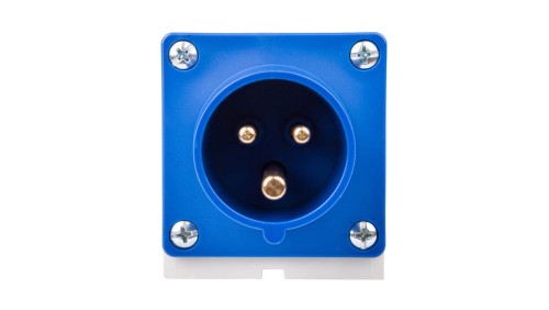 Wtyczka odbiornikowa 16A 3P 230V niebieska IP44 513-6