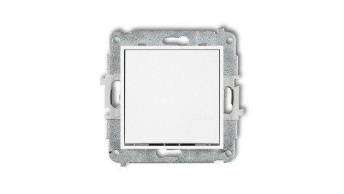 MINI Mechanizm łącznika zwiernego, jednobiegunowego (jeden klawisz, bez piktogramu) biały mat 25MWP-4.1