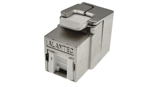 Moduł keystone RJ45 beznarzędziowy STP kat.6A PoE+ Podw. par. transmisyjne ALANTEC MB005-1