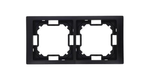 Simon Basic Ramka 2-krotna Neos IP20 czarny mat BMRC2/49