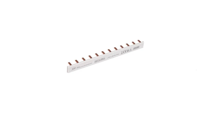 Szyna prądowa łączeniowa - sztyftowa 1-fazowa 63A 12 modułów 10 mm² 81995006