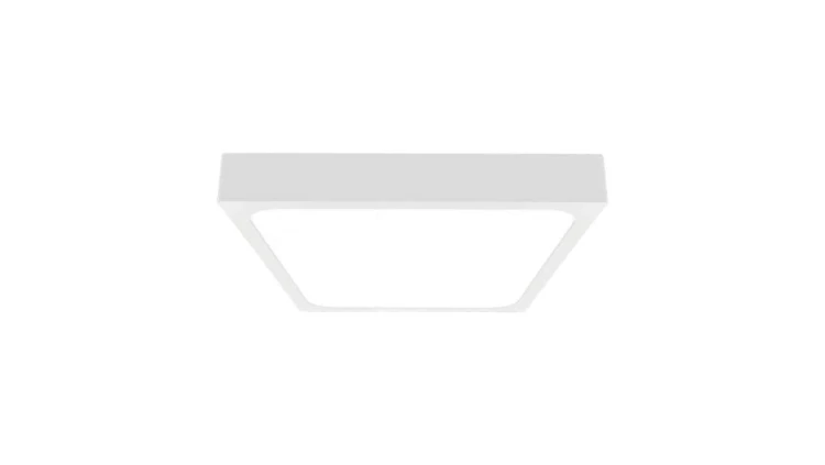 Plafoniera LED 24W 2400lm 4000K IP44 Kwadrat Mleczny Biała Ramka 7628