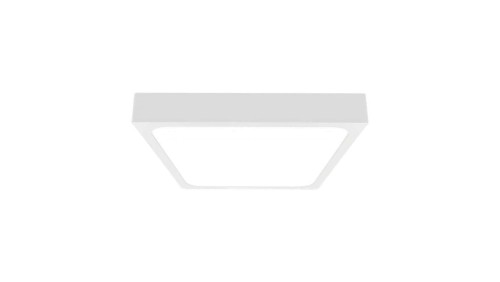 Plafoniera LED 18W 1800lm 4000K IP44 Kwadrat Mleczny Biała Ramka z mikrofalowym czujnikiem ruchu 7666