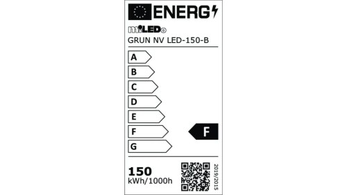 Projektor GRUN NV LED-150-B 14250lm 4000K barwa neutralna IP65 czarny 31395