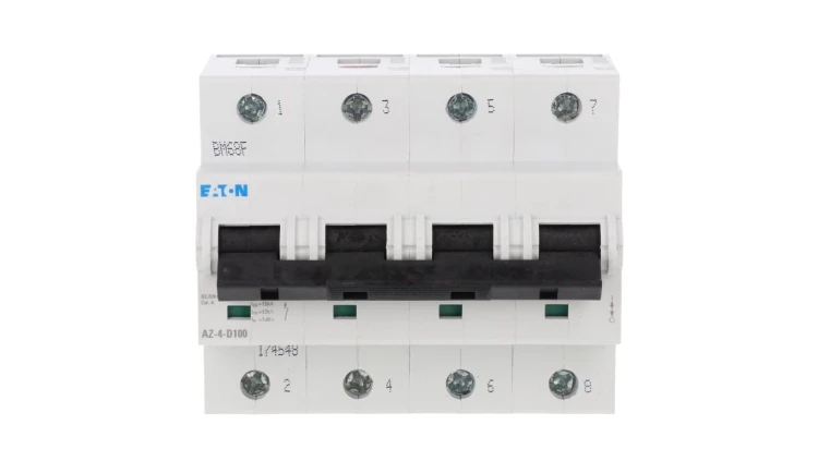 Wyłącznik nadprądowy 4P D 100A 25kA AC AZ-4-D100 174548