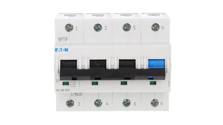 Wyłącznik nadprądowy 3P+N D 32A 25kA AC AZ-3N-D32 174530