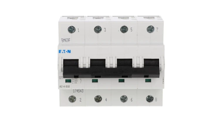 Wyłącznik nadprądowy 4P D 32A 25kA AC AZ-4-D32 174543