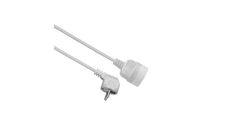 Przedłużacz 1-gniazdowy, 3m, 3x1,0mm OWY biały 28212
