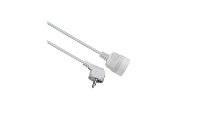 Przedłużacz 1-gniazdowy, 3m, 3x1,0mm OWY biały 28212