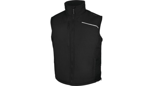 Kamizelka z poliestru pongee powlekanego PVC FIDJI3, kolor: czarny, rozmiar: 3XL / FIDJ3NO3X