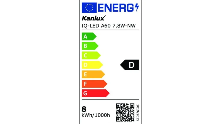 Żarówka LED E27 IQ-LED A60 7,8W-NW 1055lm 4000K barwa neutralna 3 lata Gwarancji 36677