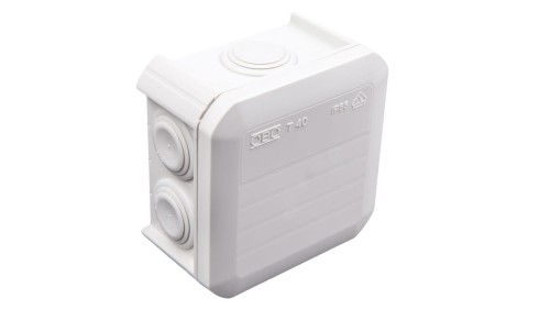 Puszka n/t odgałęźna 90x90x52 IP55 T 40 2007045 dławiki elastyczne /5szt./