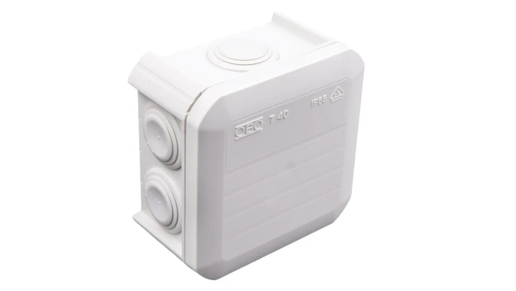 Puszka n/t odgałęźna 90x90x52 IP55 T 40 2007045 dławiki elastyczne /5szt./